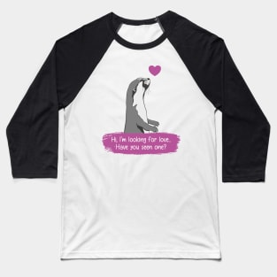 Otter looking for love Baseball T-Shirt